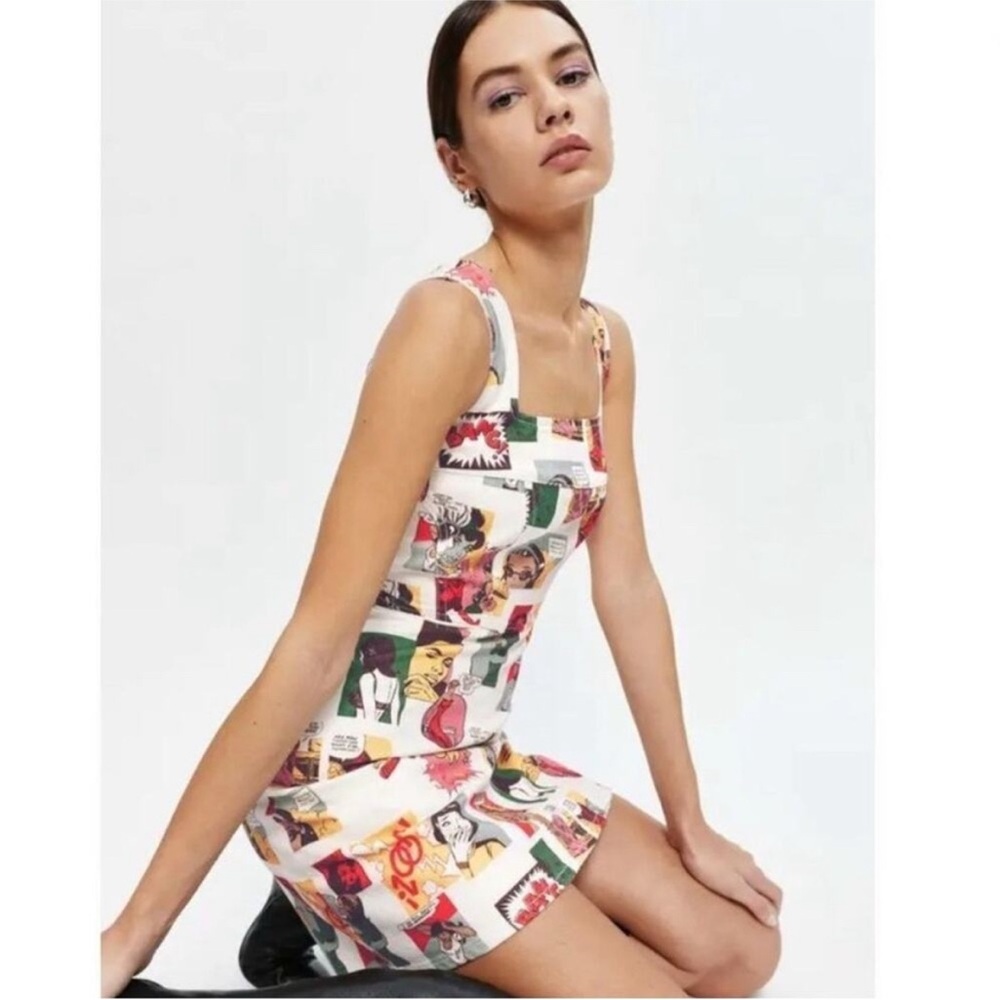 Reformation Davies Mini dress Multicolor Graphic Mini Dress